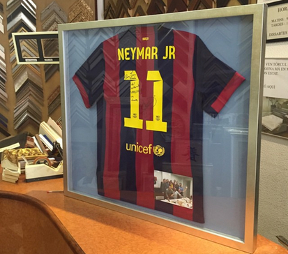 Camiseta Futbol Barça Enmarcada